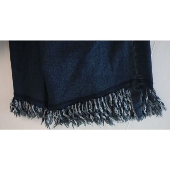 John Mark Women's Plus Sz 22W Dark Blue Frayed Hem Denim Boyfriend Jeans $119 - Picture 7 of 11